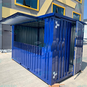 3M X 4.2M Side Linked Flat Pack Container Bundle (Galvanised)