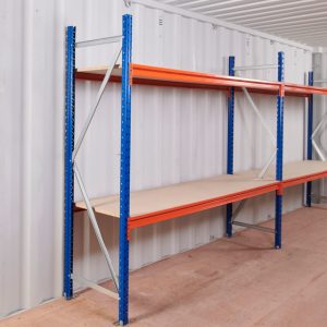 Adjustable, Heavy Duty Three Tier Racking For Rear Of Container