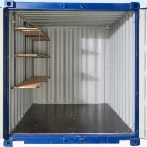 Adjustable, Heavy Duty Three Tier Racking For Rear Of Container